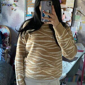 zebra stripe jumper